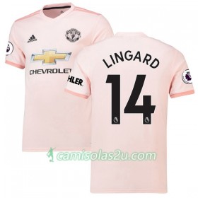 Camisolas de Futebol Manchester United Jesse Lingard 14 Equipamento Alternativa 2018/19 Manga Curta